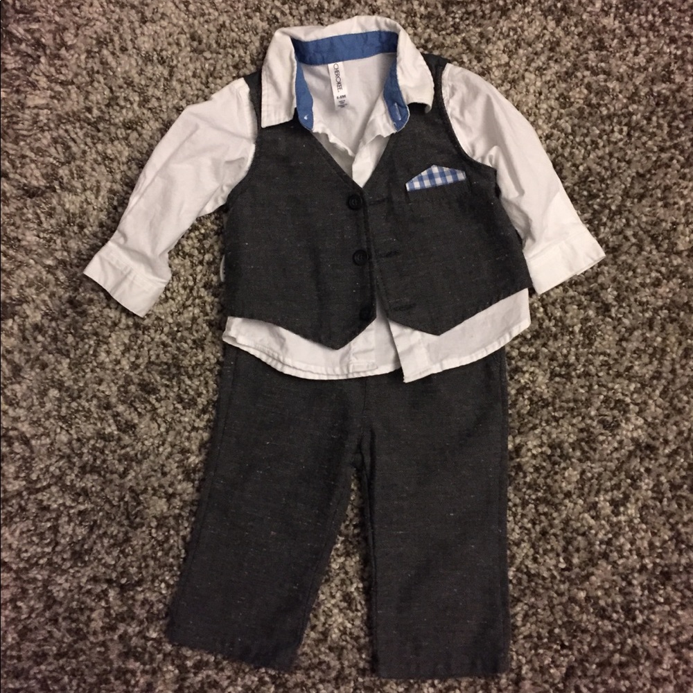 Boy 6-9 month dress outfit